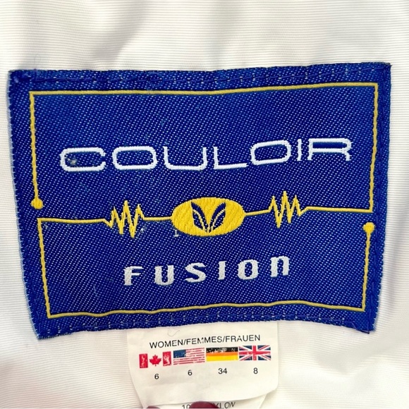 Couloir Fusion Winter Ski Jacket Snowboarding Coat White Black Green Size M 6 - Picture 15 of 16